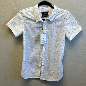 Denim and Flower Ricky Singh youth button downn short sleeved shirt. Youth 13-14